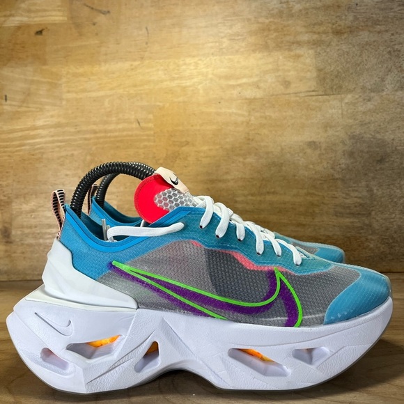 Nike ZoomX Vista Grind Womens Size 7.5 Shoes Sneakers Green Strike Vivid Purple - Picture 3 of 15
